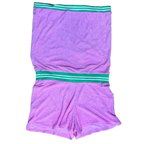 MacBeth Collection Vintage Terrycloth Tube Strapless Y2K Millennium Romper - Picture 2 of 6